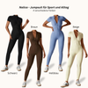 Nalica - Kurzarm Jumpsuit für Sport und Alltag